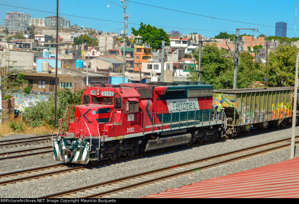 FXE SD40-2 leading a train